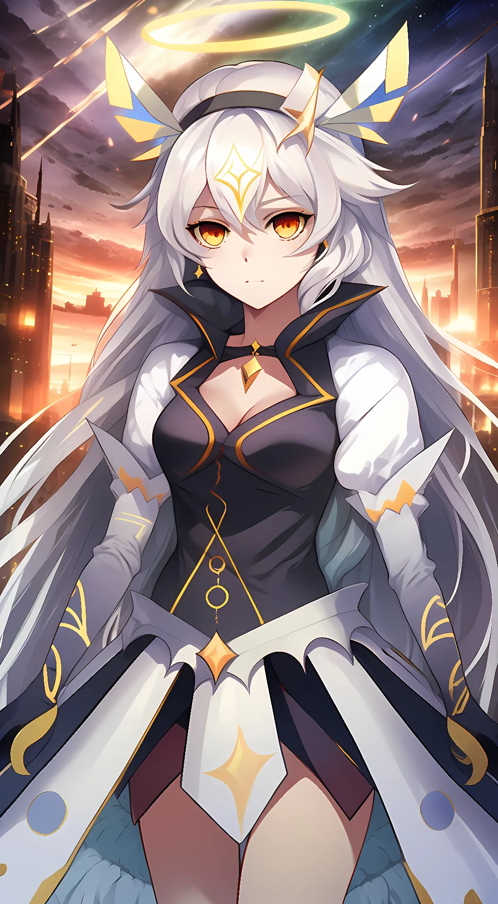 ai character: God kiana kaslana  background