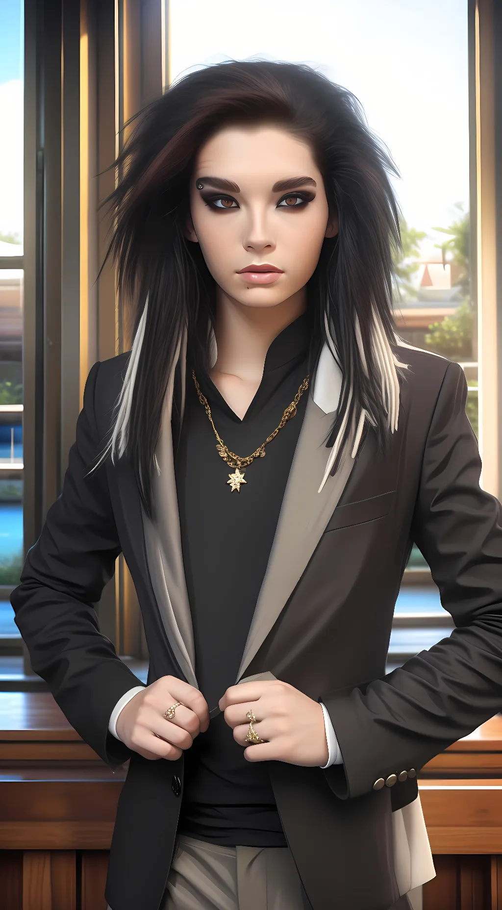 ai character: Bill Kaulitz  background