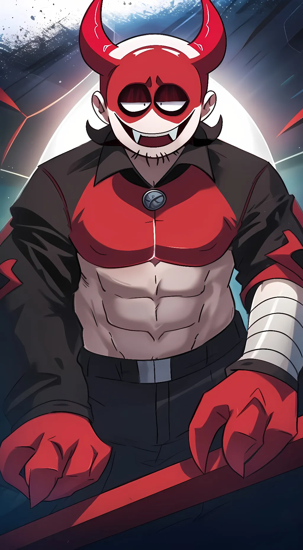 ai character: The Devil Butcher  background