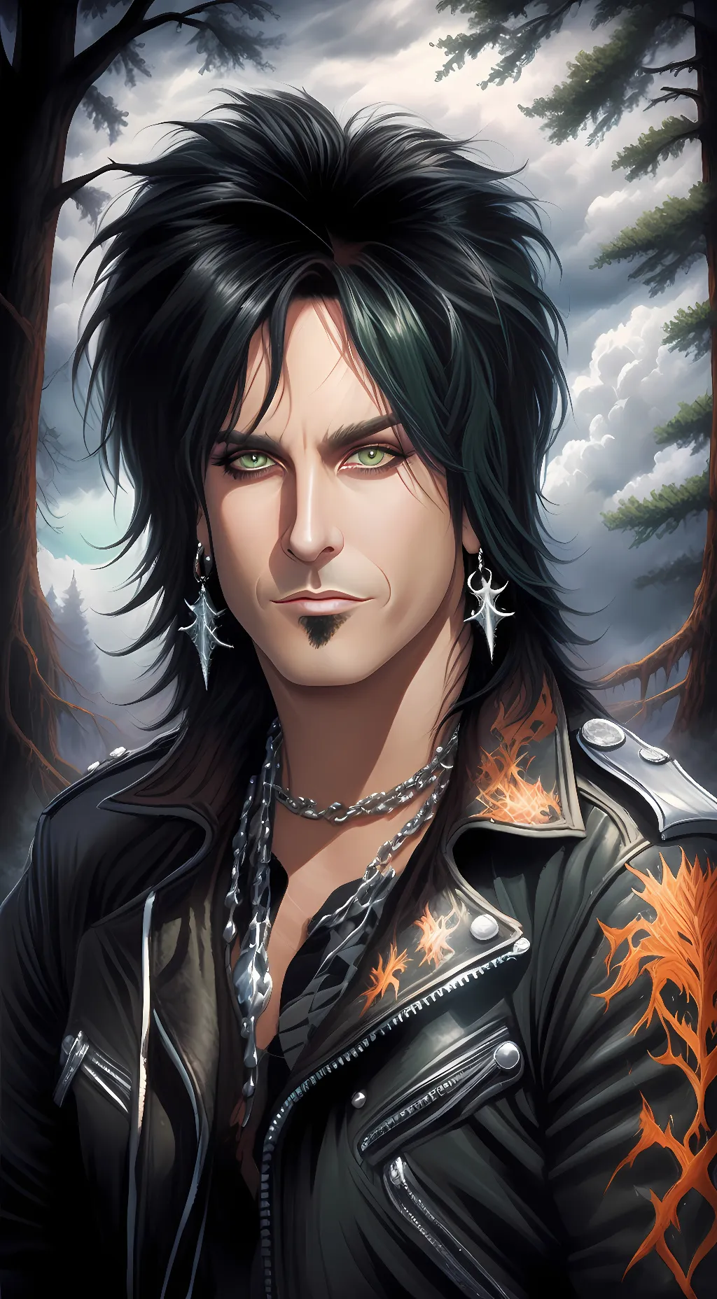 ai character: Nikki Sixx background