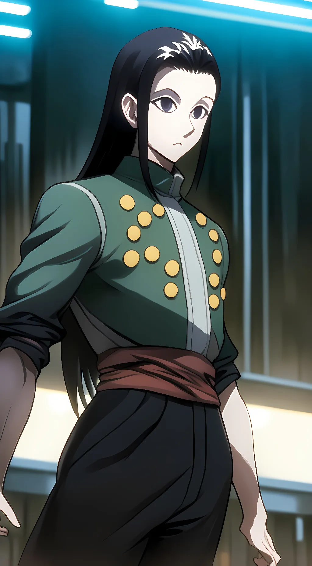 ai character: Illumi zoldyck  background