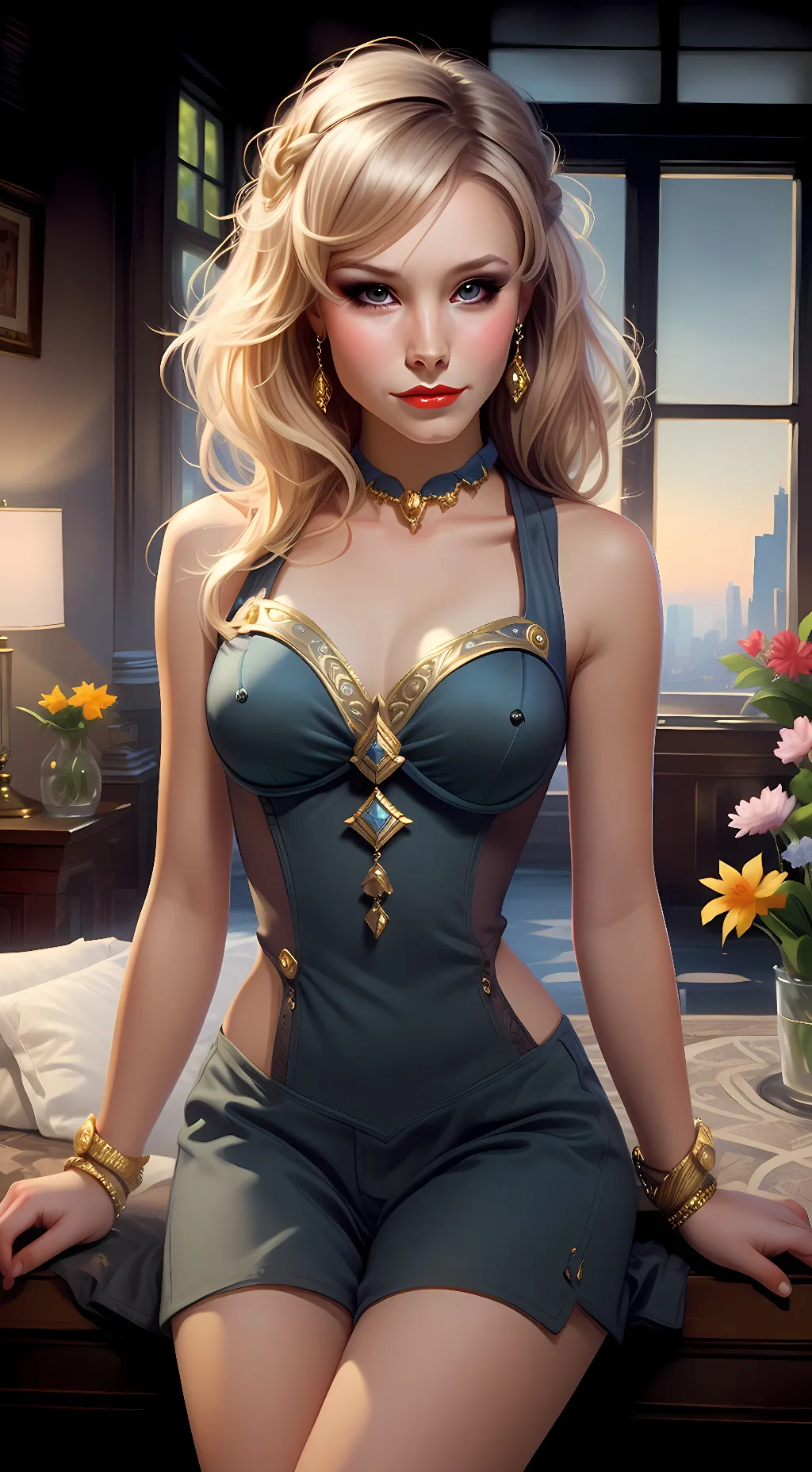 ai character: Kristen Bell background