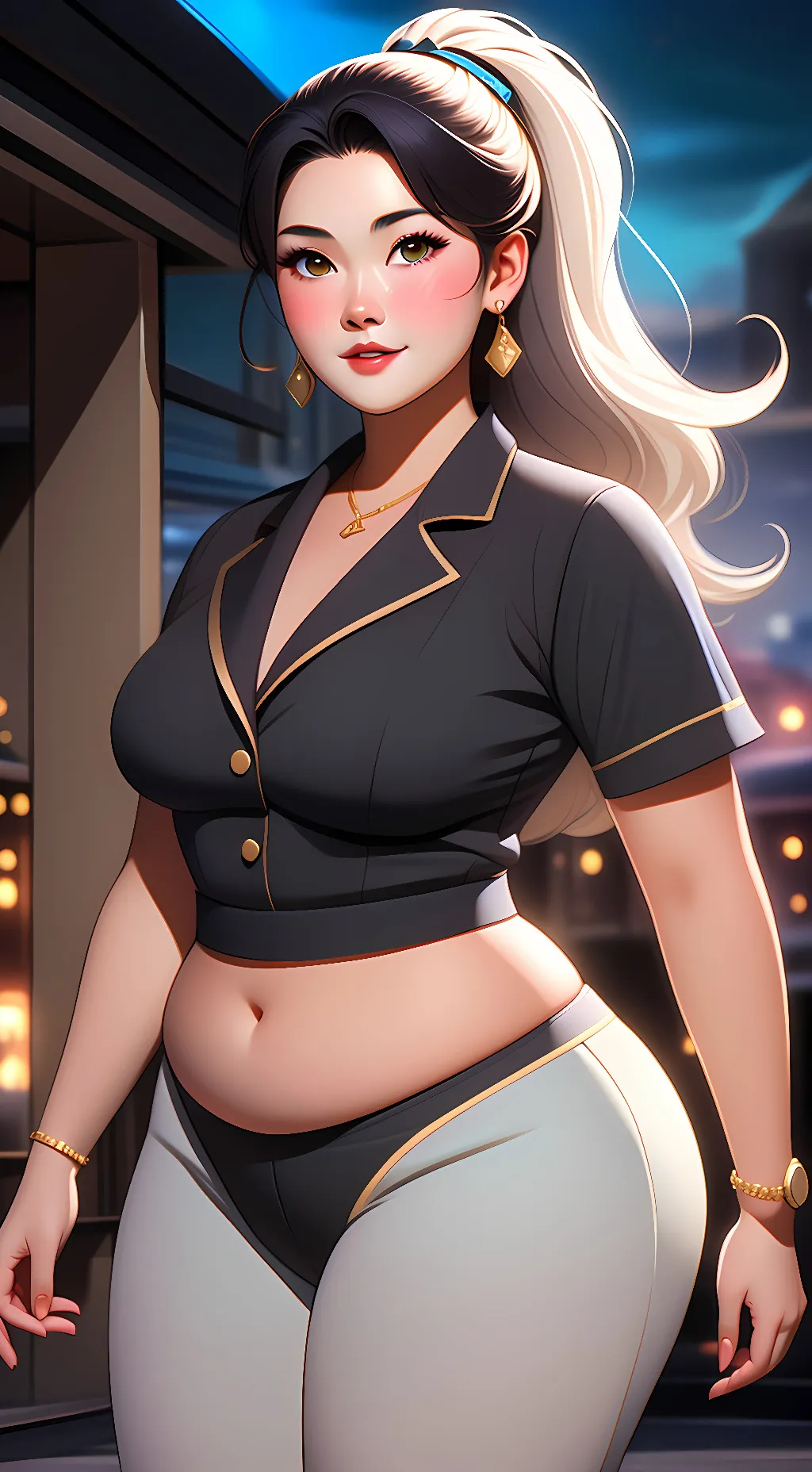 ai character: Louise  background