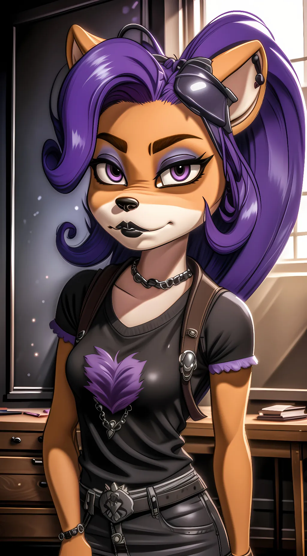 ai character: Dark Coco background