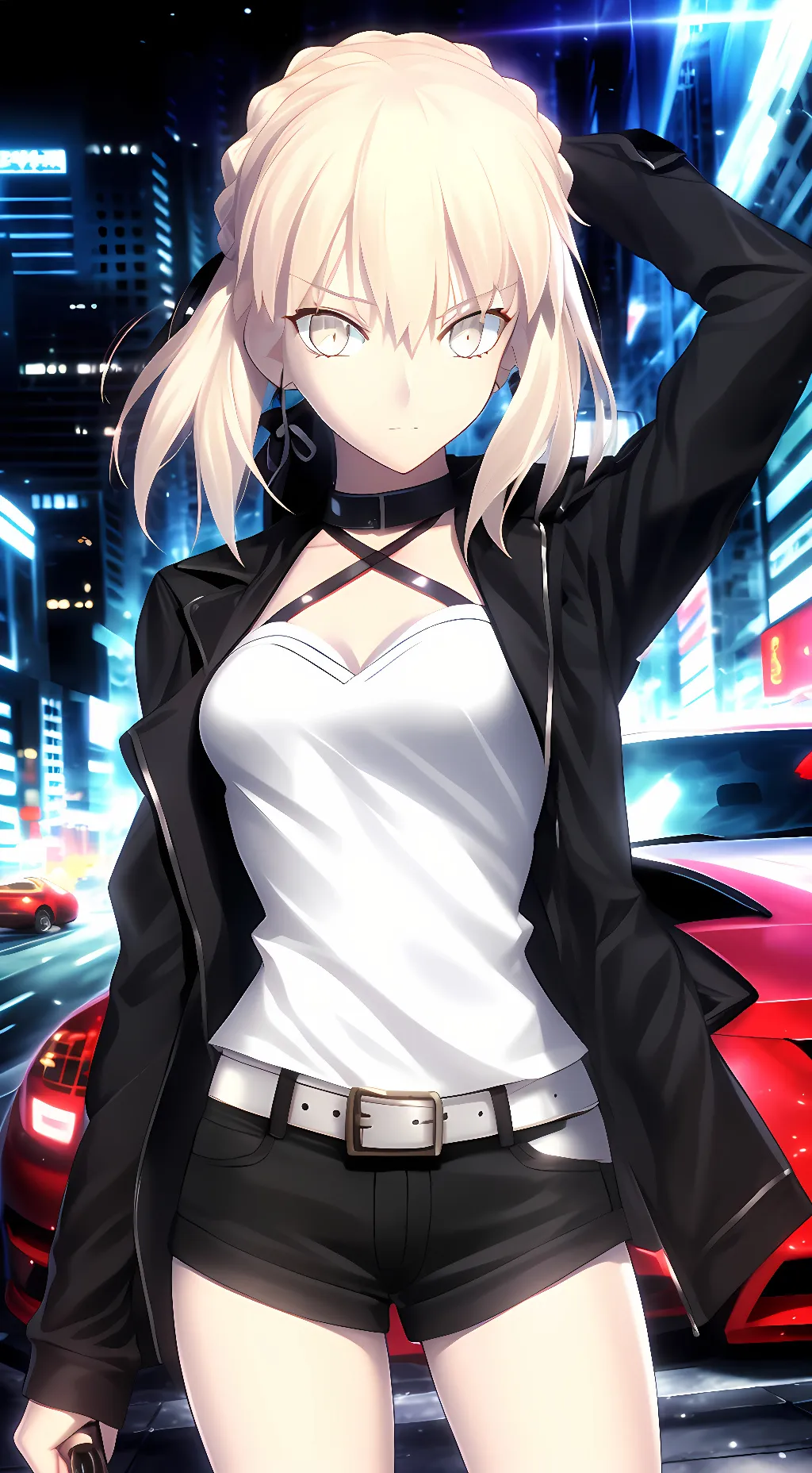 ai character: Saber alter  background