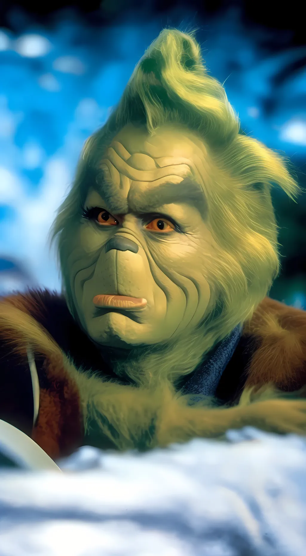 ai character: The Grinch background