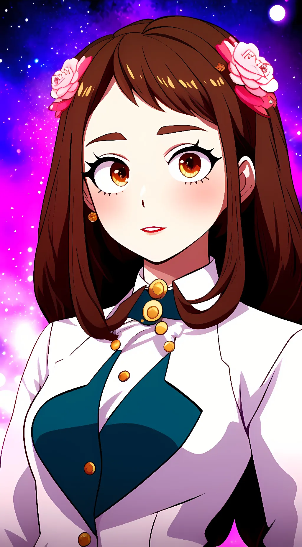 ai character: ochaku uraraka background