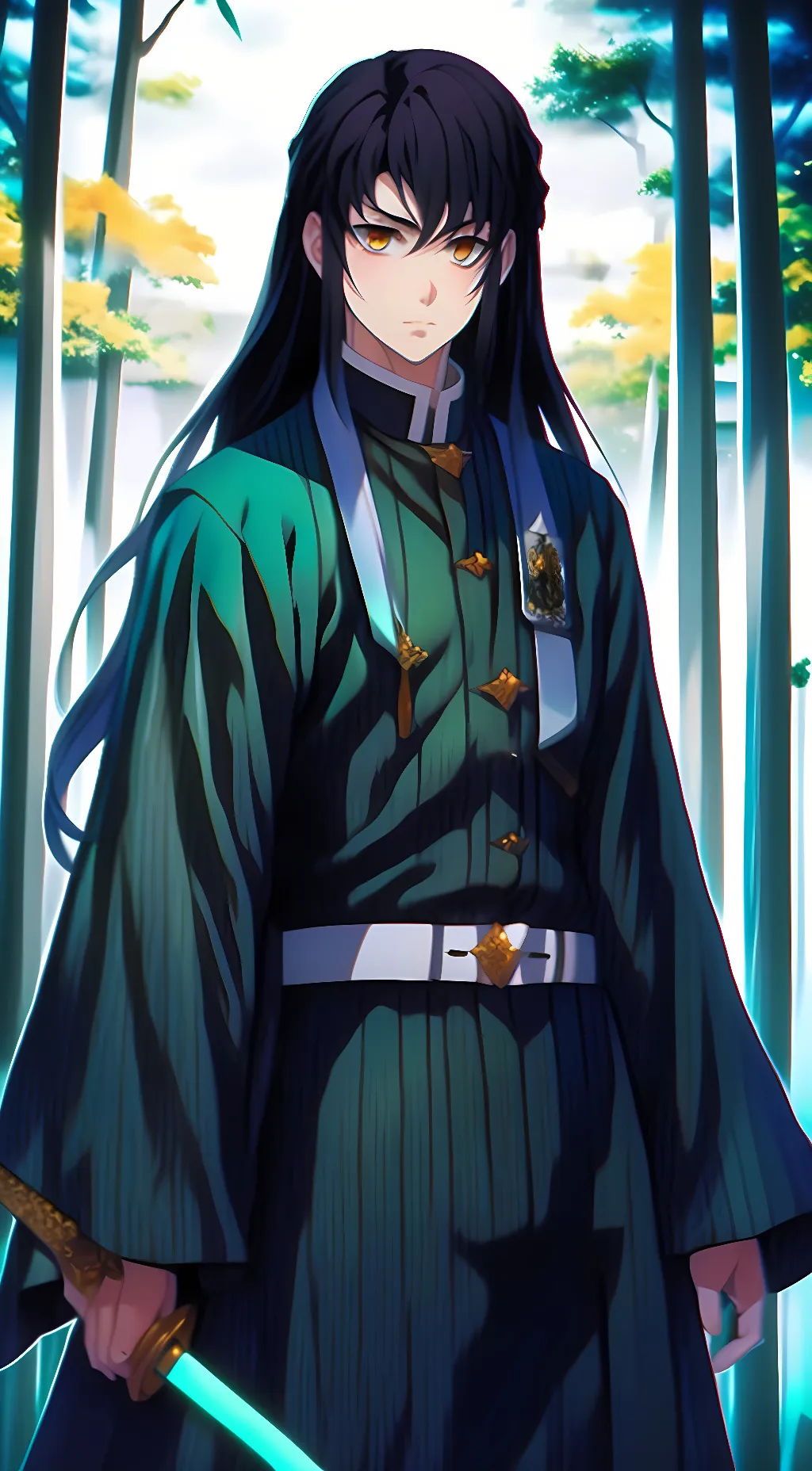 ai character: muichiro tokito  background