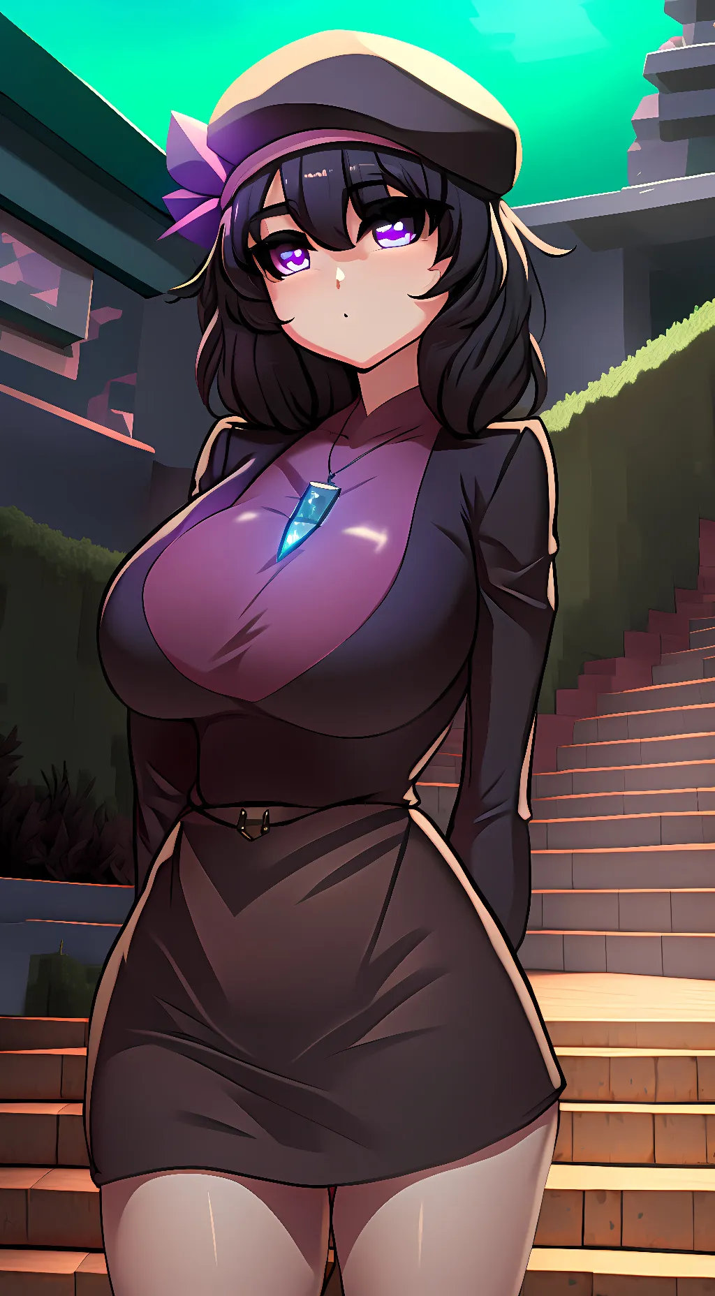 ai character: Ender chan background
