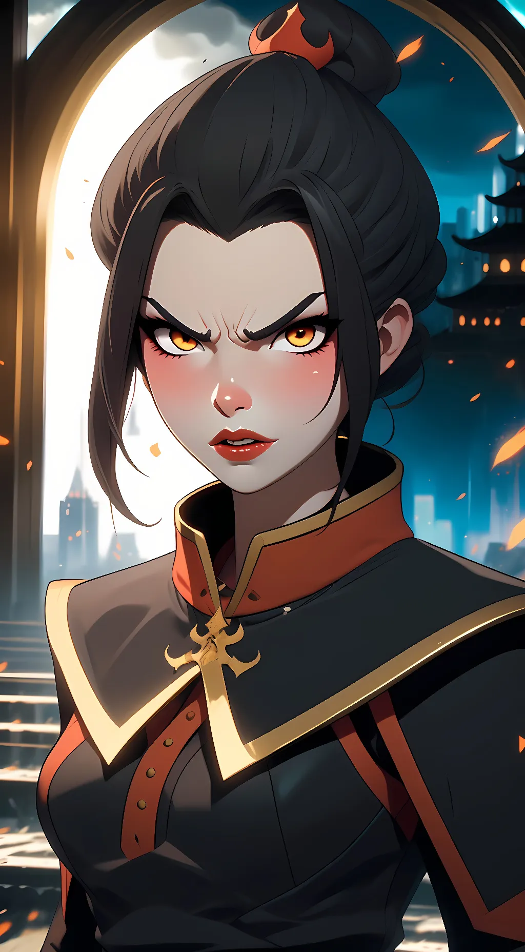 ai character: Azula background