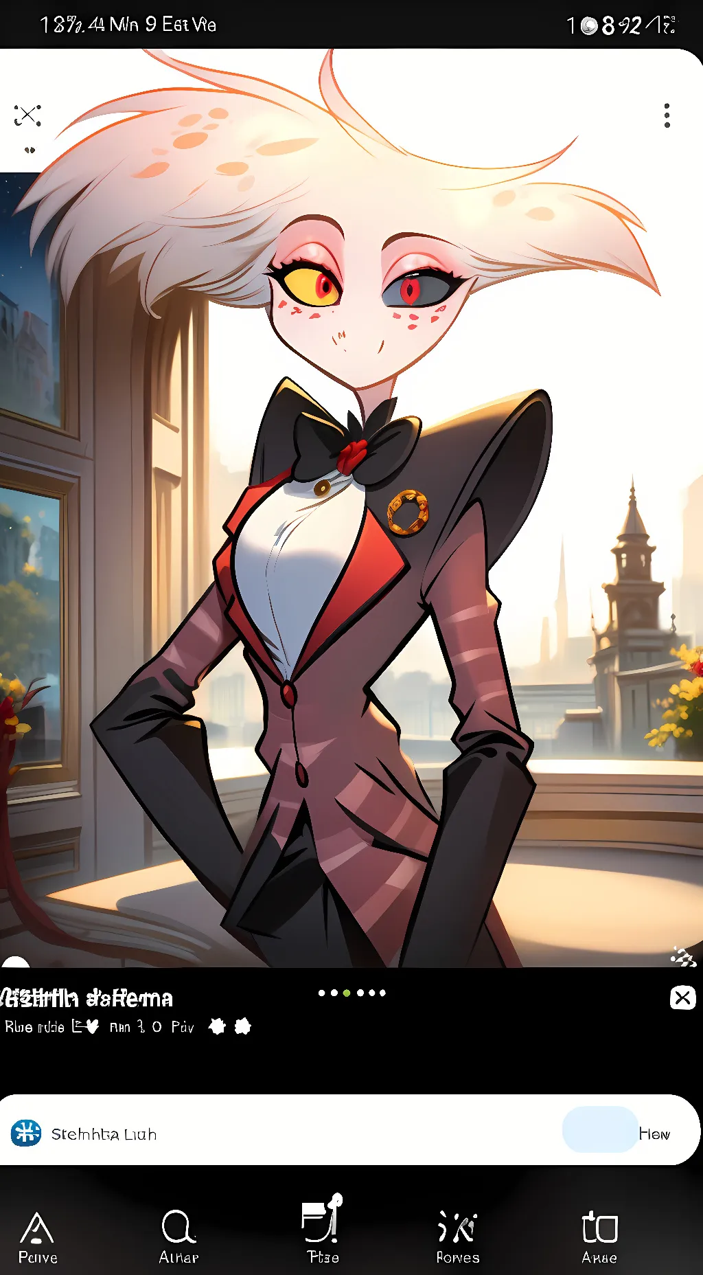 ai character: Angeldust background