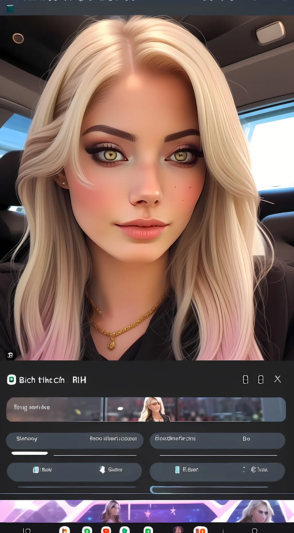 ai character: alexa bliss  background