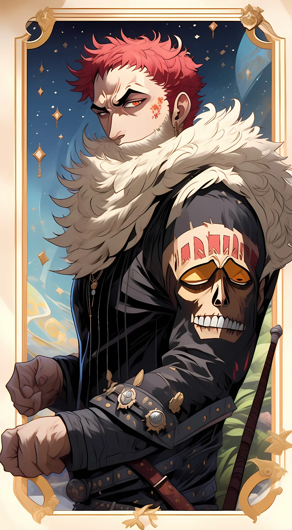 ai character: Charlotte Katakuri background