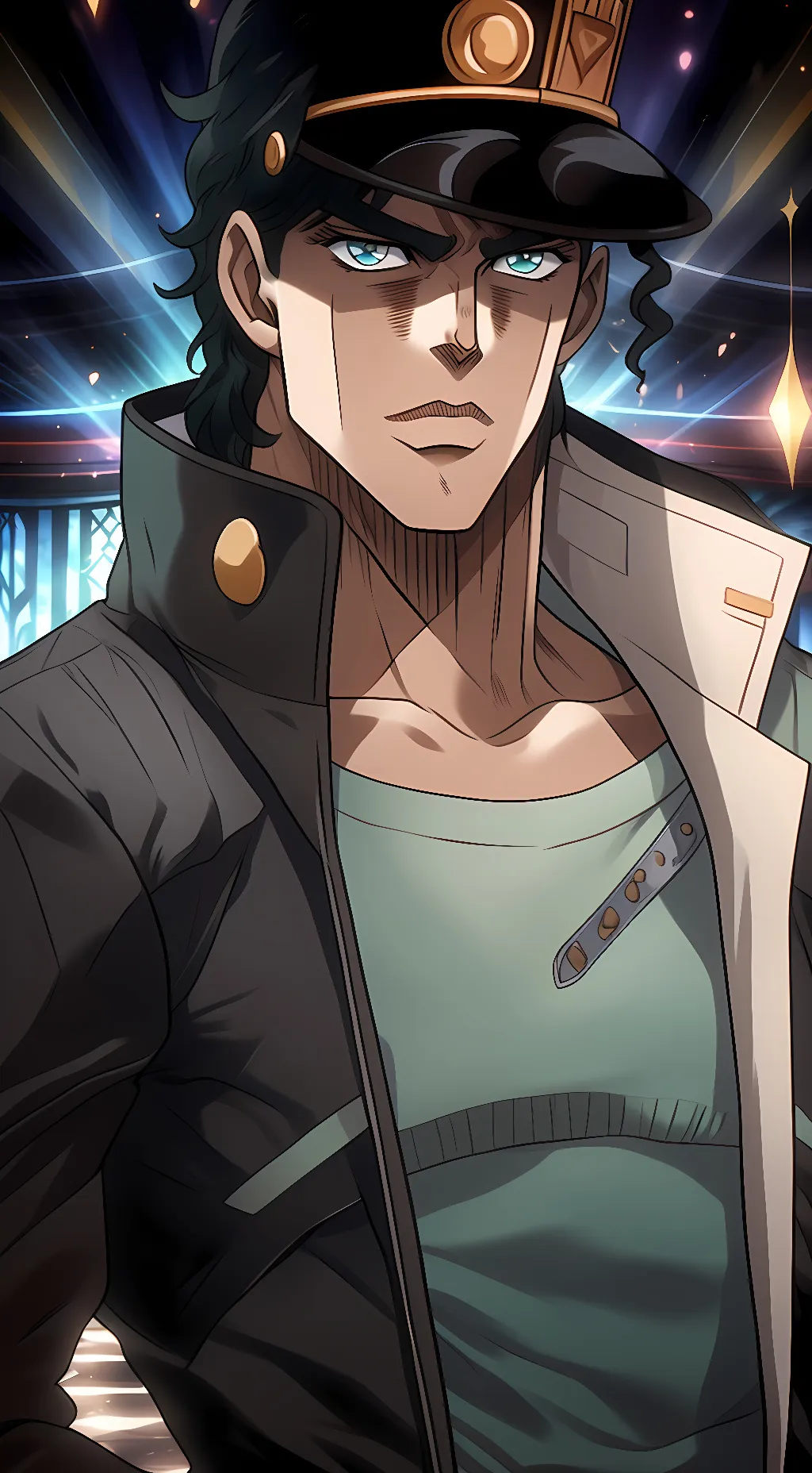 ai character: Jotaro Kujo background