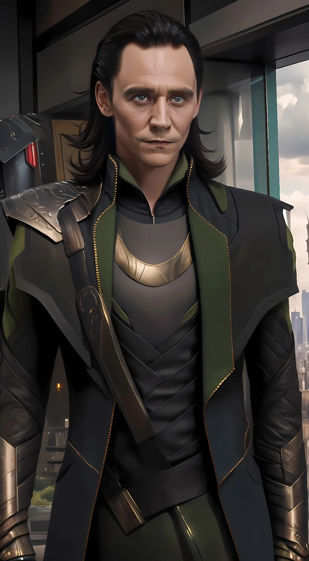 ai character: Loki  background