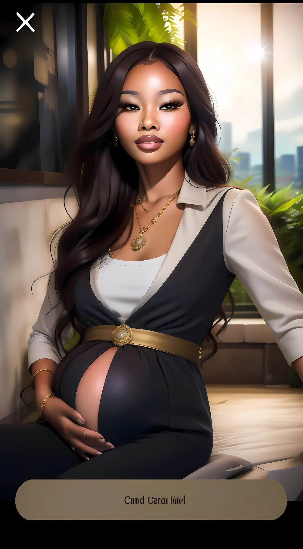 ai character: Ariel  background