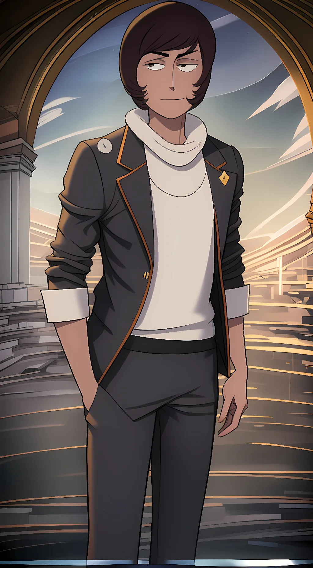 ai character: Kevin  background