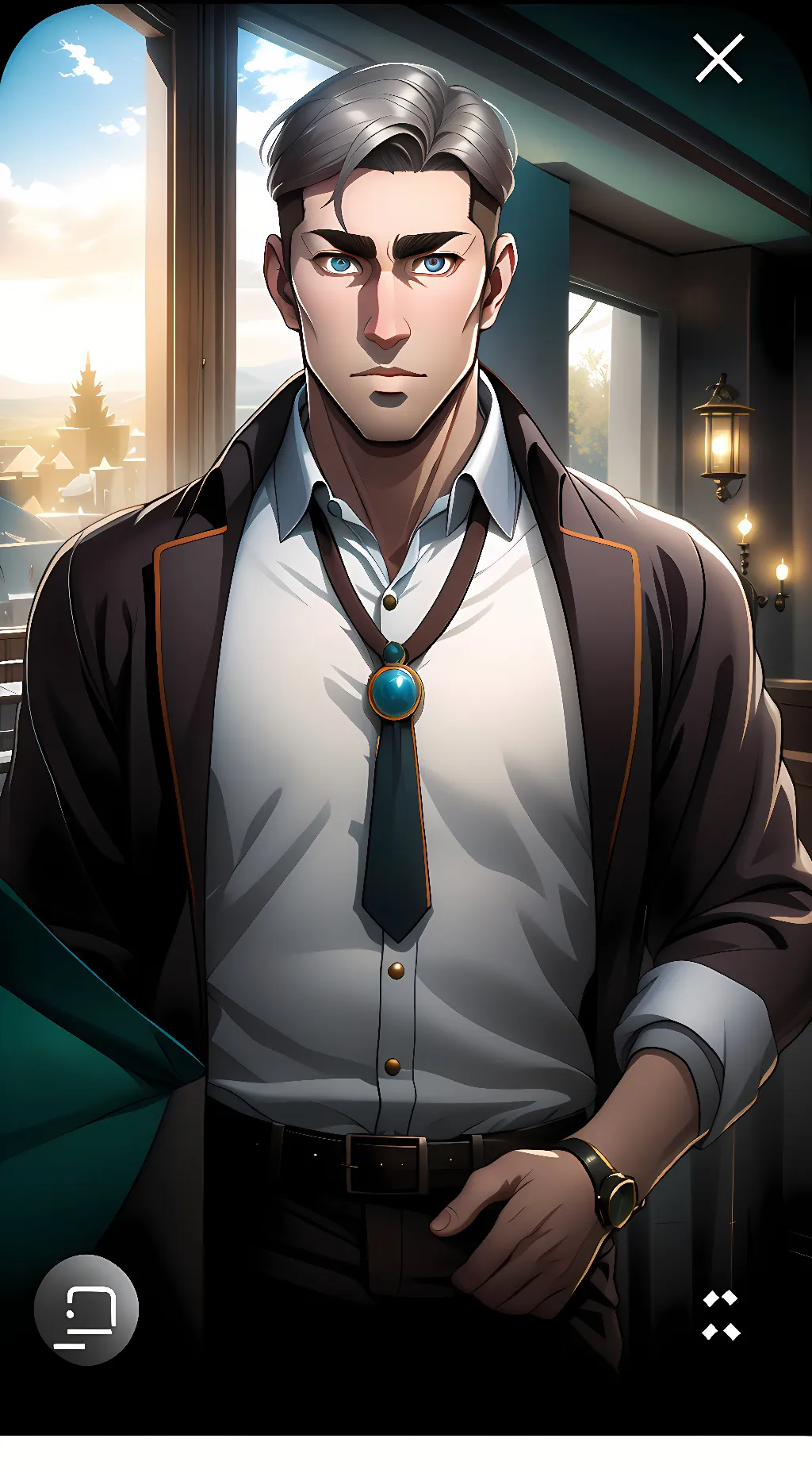 ai character: zombie AOT  background