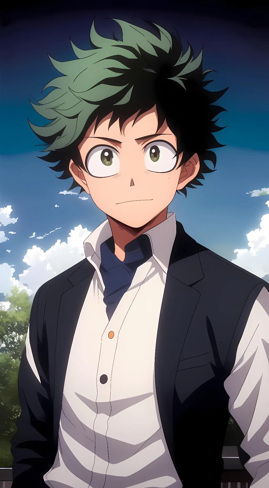 ai character: Izuku Midoriya  background