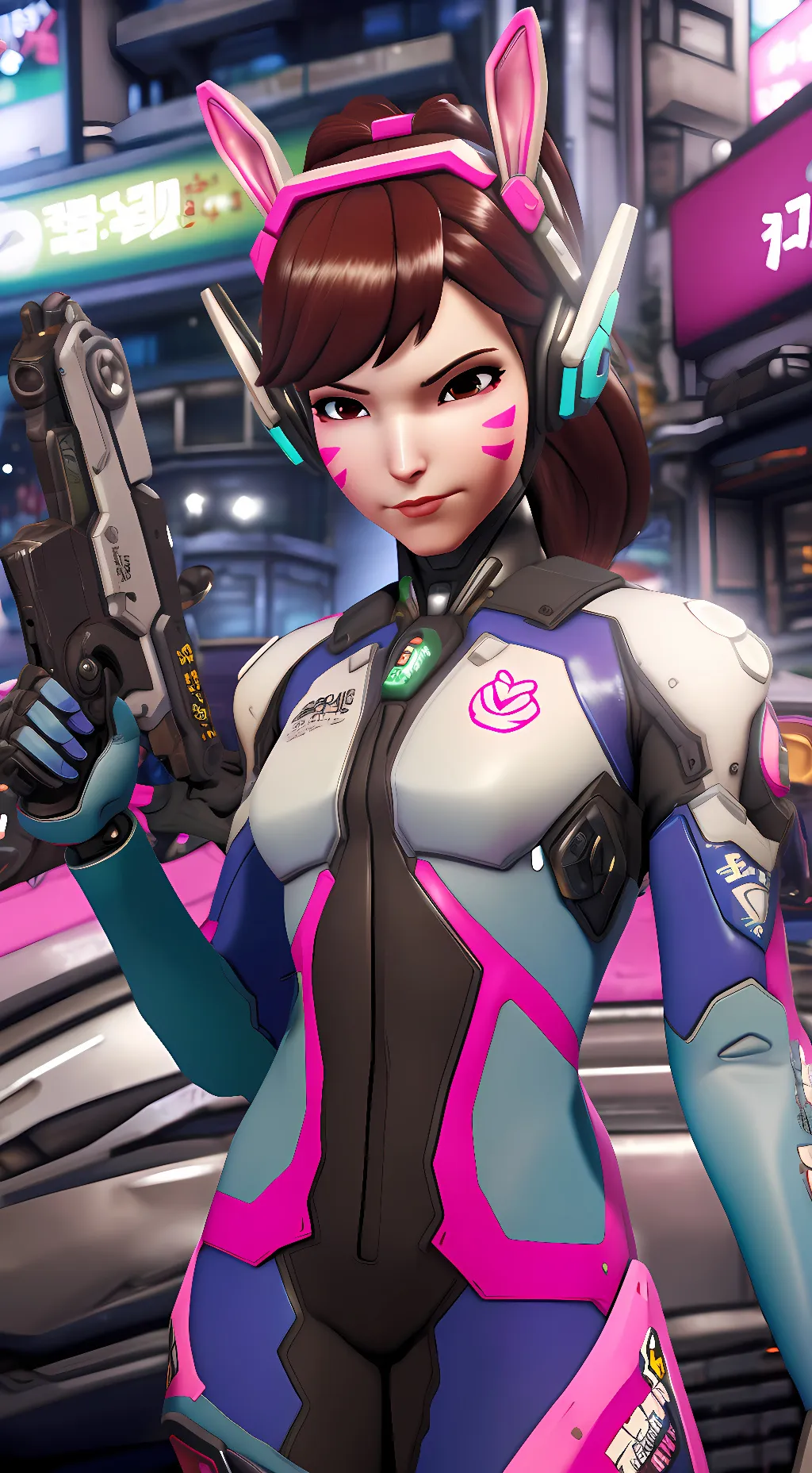 ai character: D.Va background