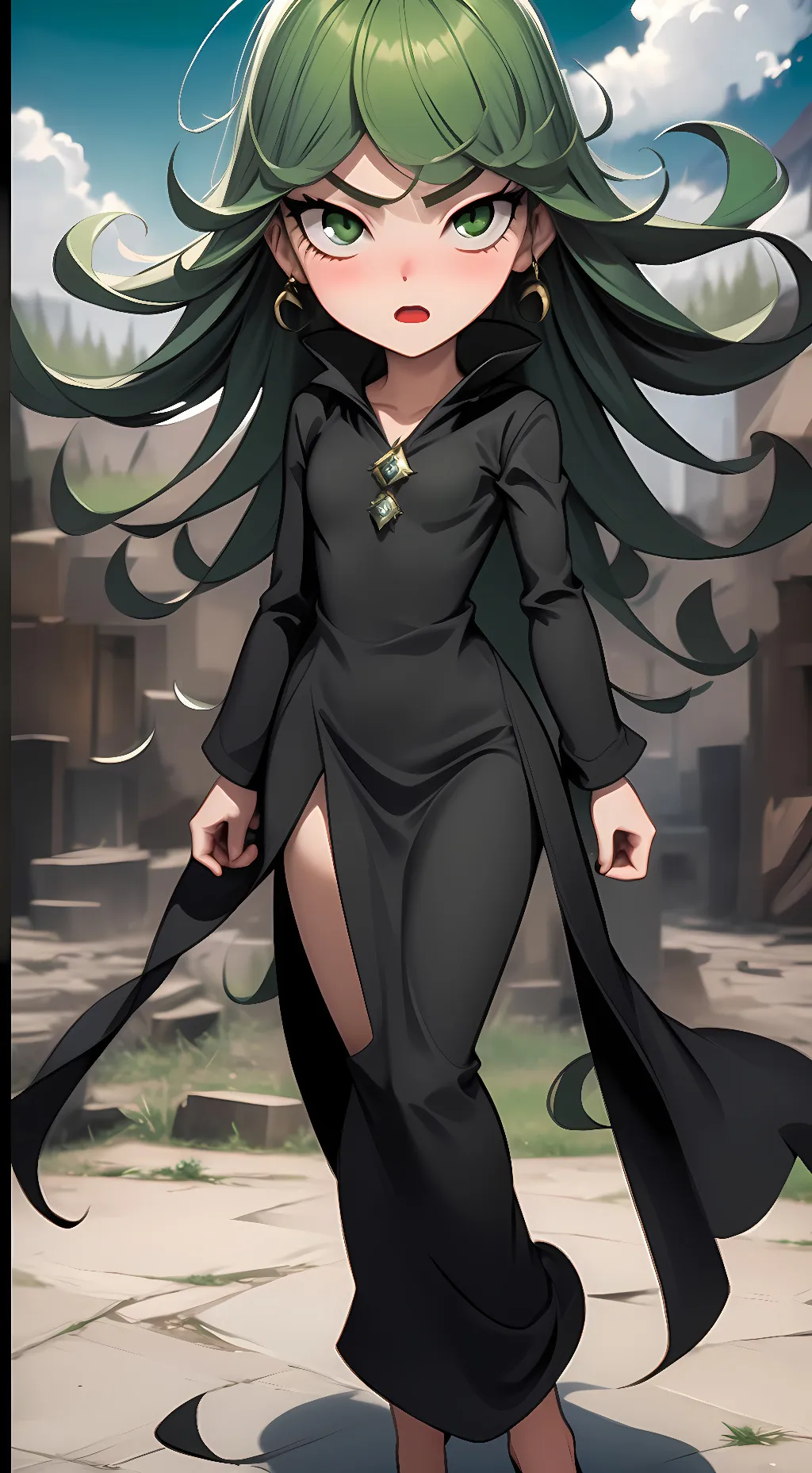 ai character: Tatsumaki background