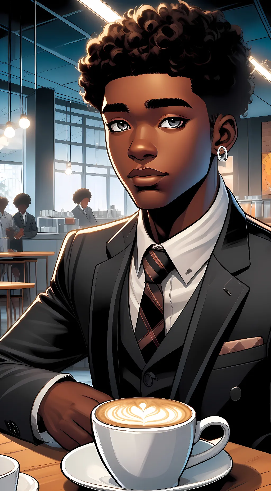 ai character: Anthony Fisk  background