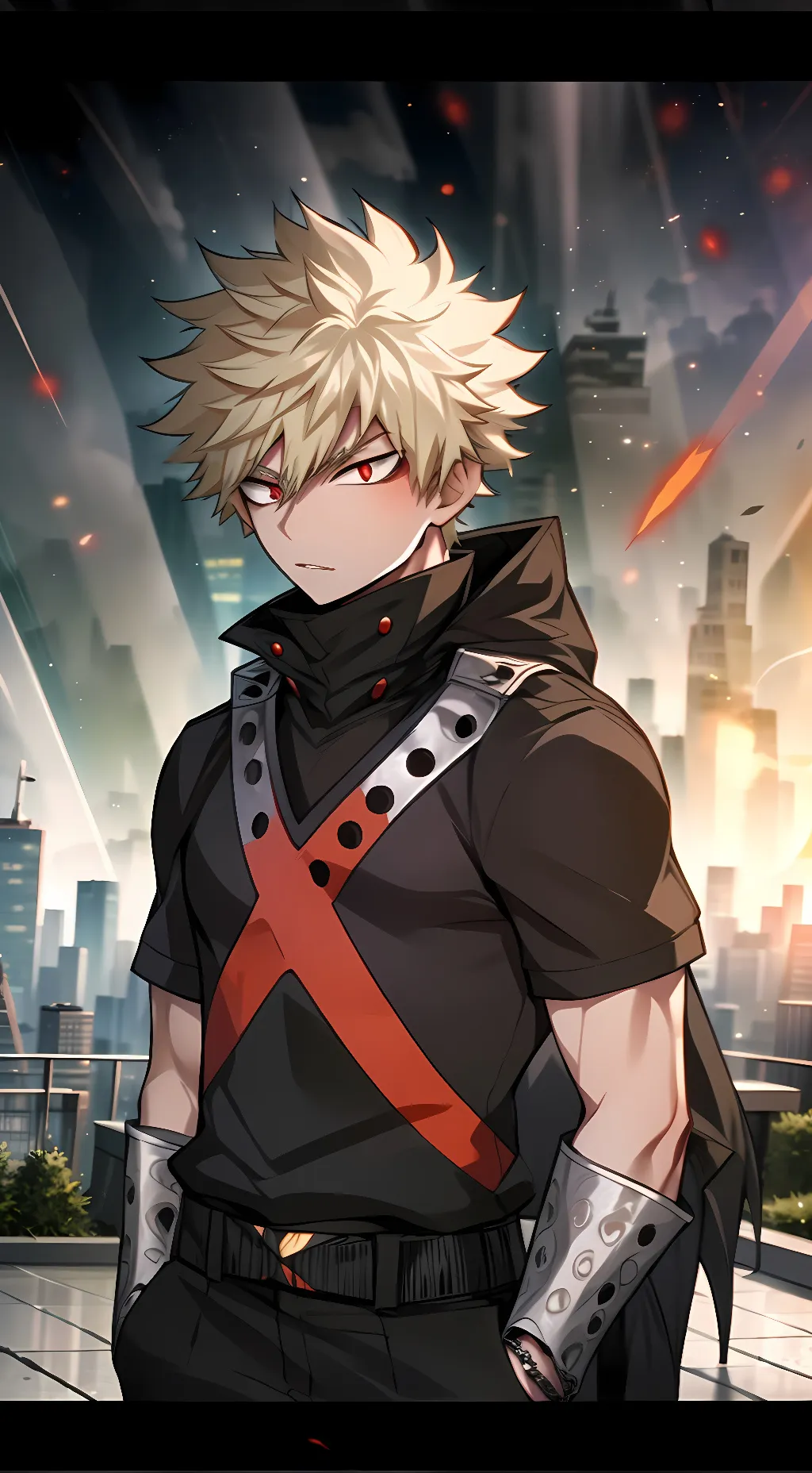 ai character: katsuki bakugo background