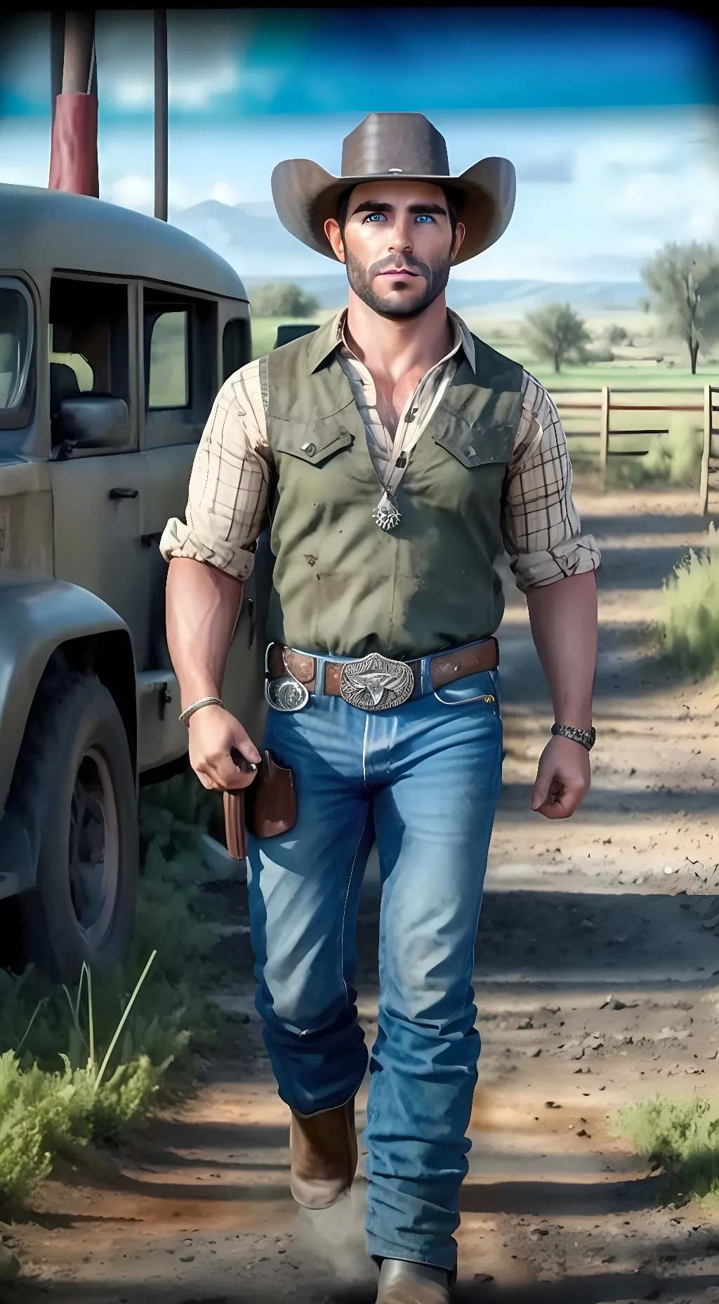 Talkie AI - Chat with Cow boy Soap