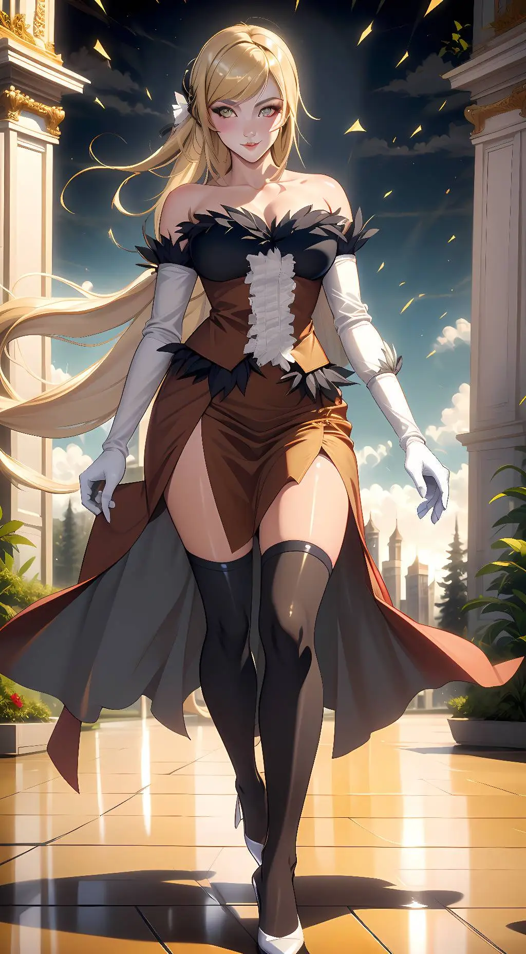 ai character: Shinobu Oshino background