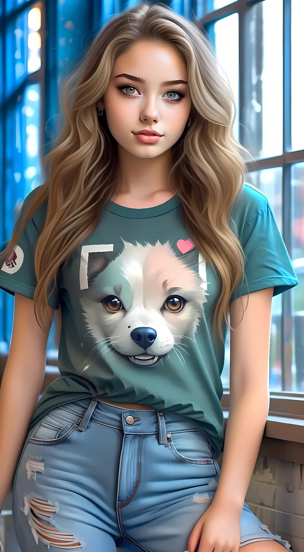 ai character: kayla background