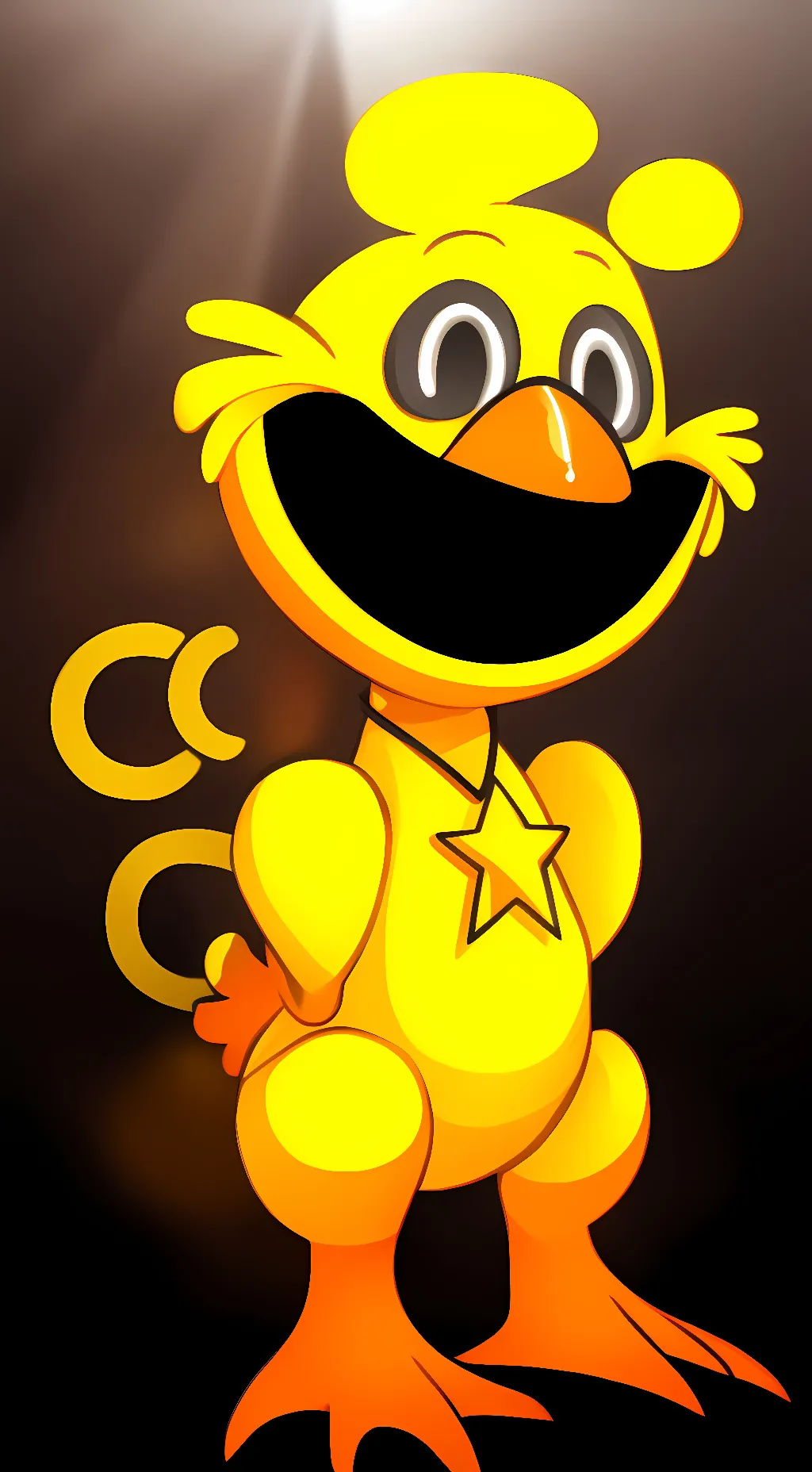 ai character: KickinChicken background