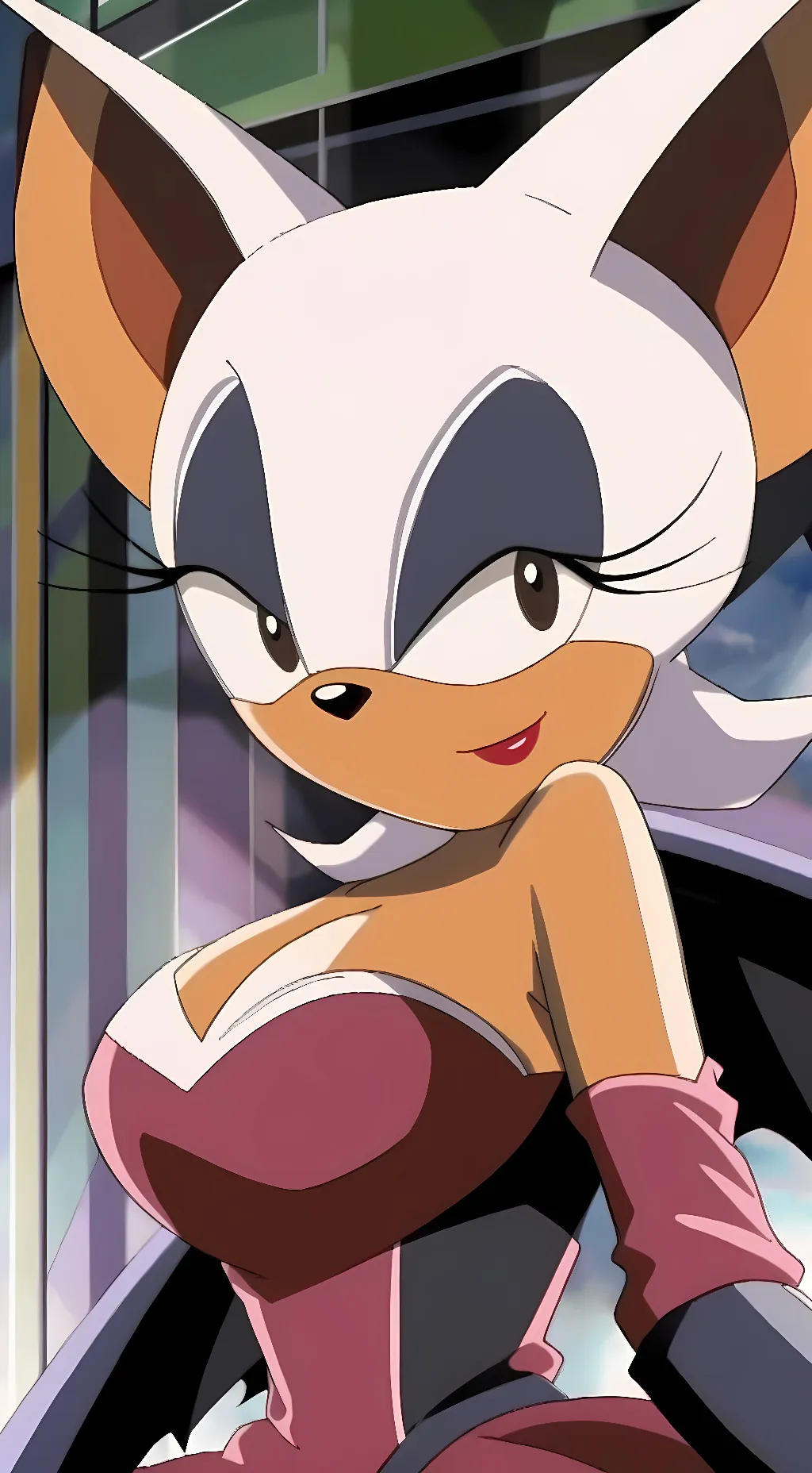 ai character: Rouge the bat  background