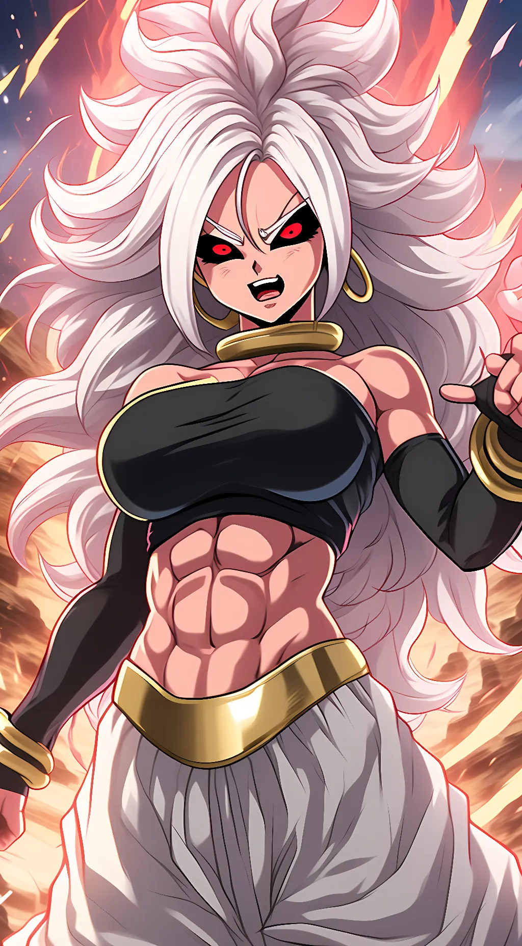 ai character: Android 21 background