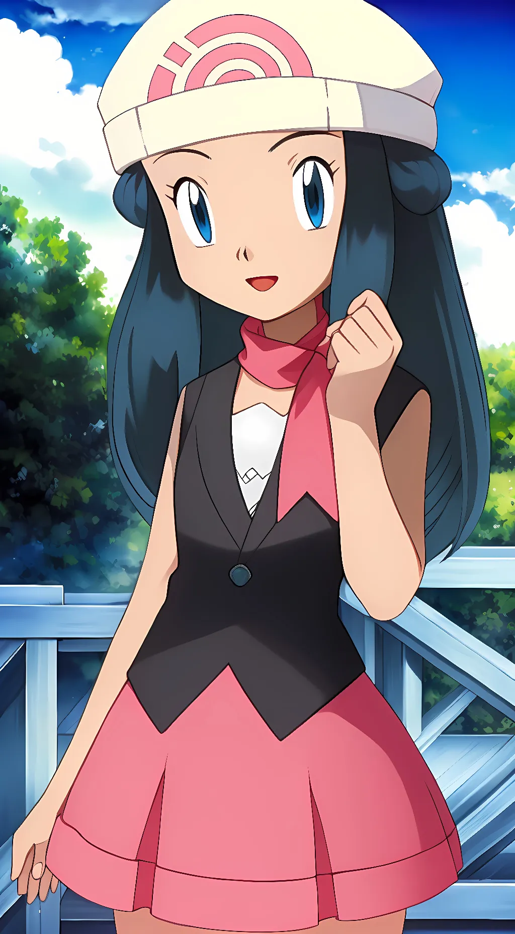 ai character: Dawn background