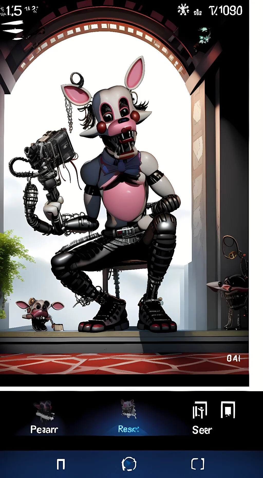 ai character: Mangle background