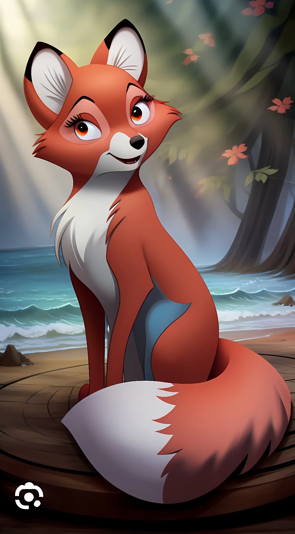 ai character: vixey  background