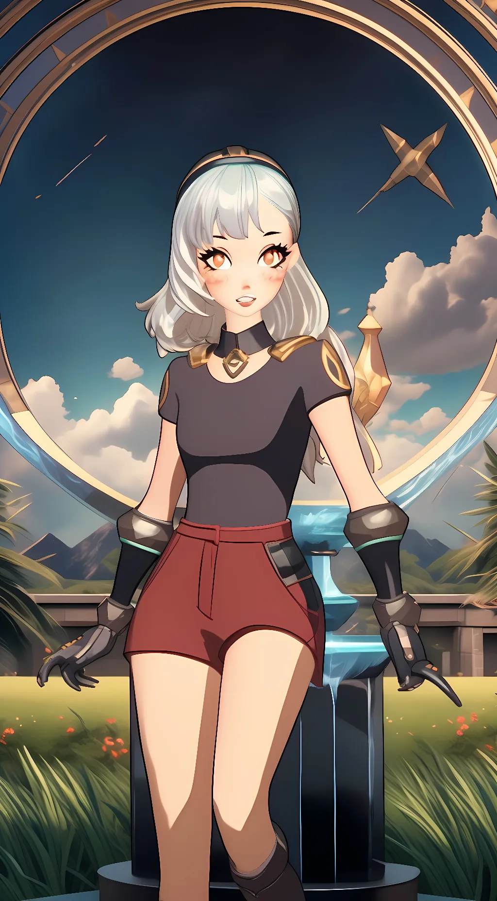 ai character: Lexa  background