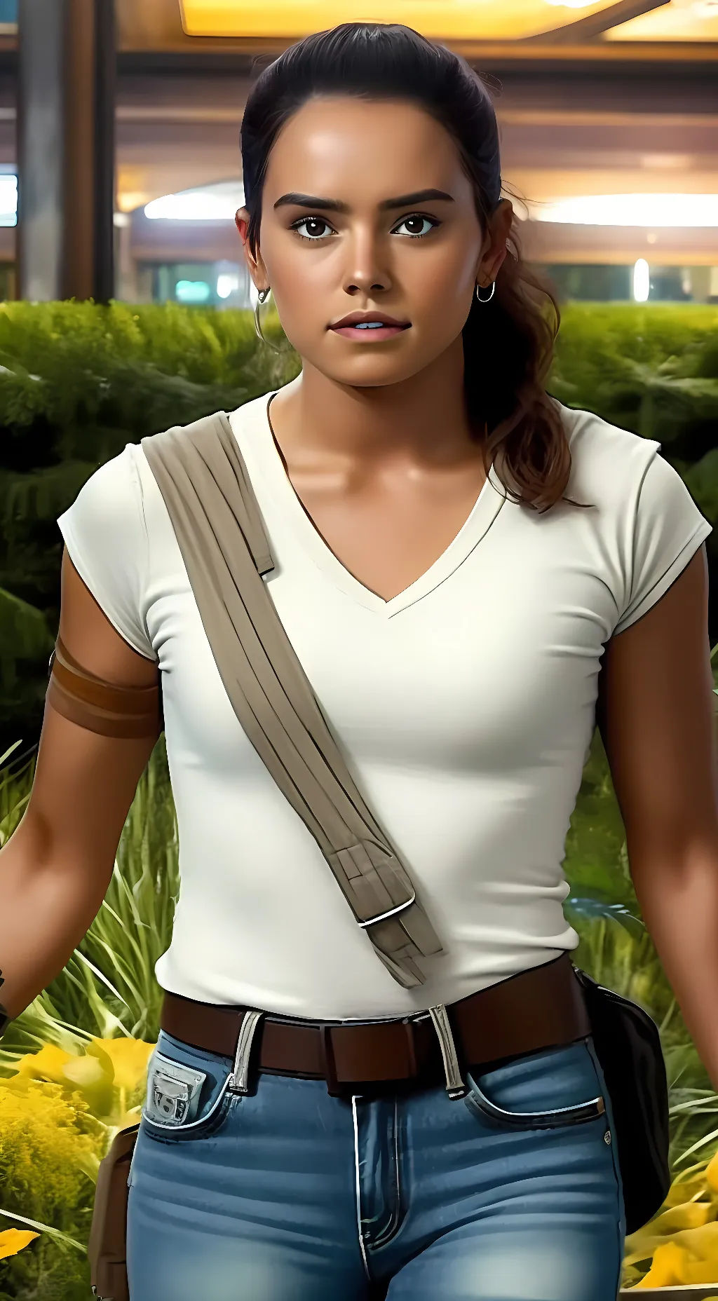 ai character: Daisy Ridley background