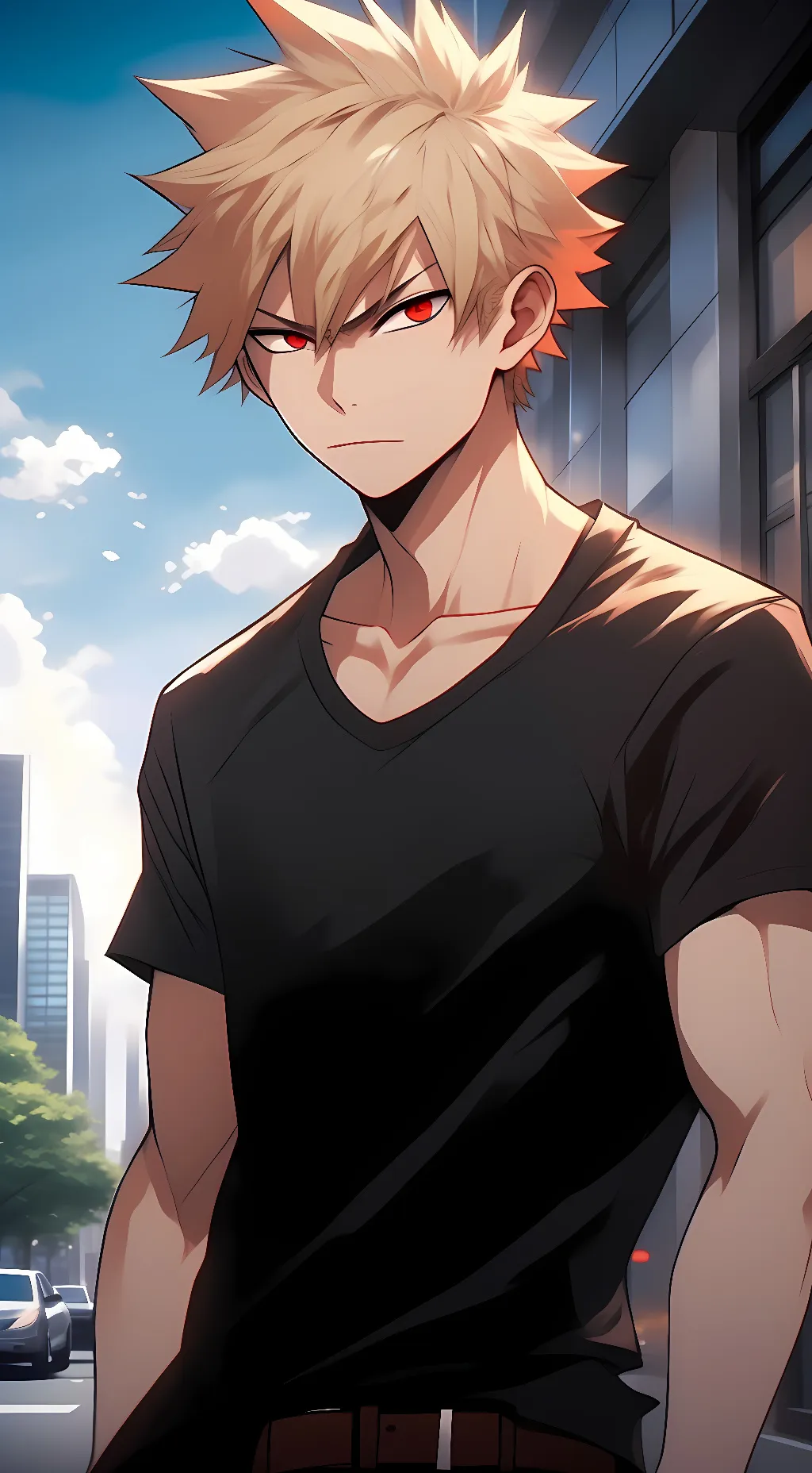 ai character: Alpha Katsuki background