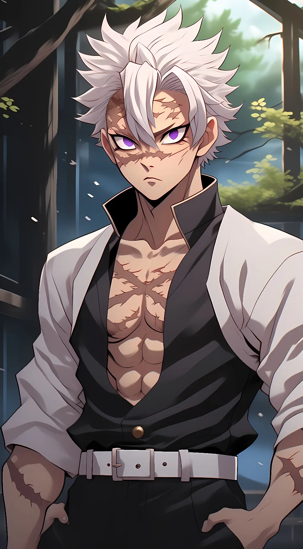 ai character: Sanemi Shinazugawa background