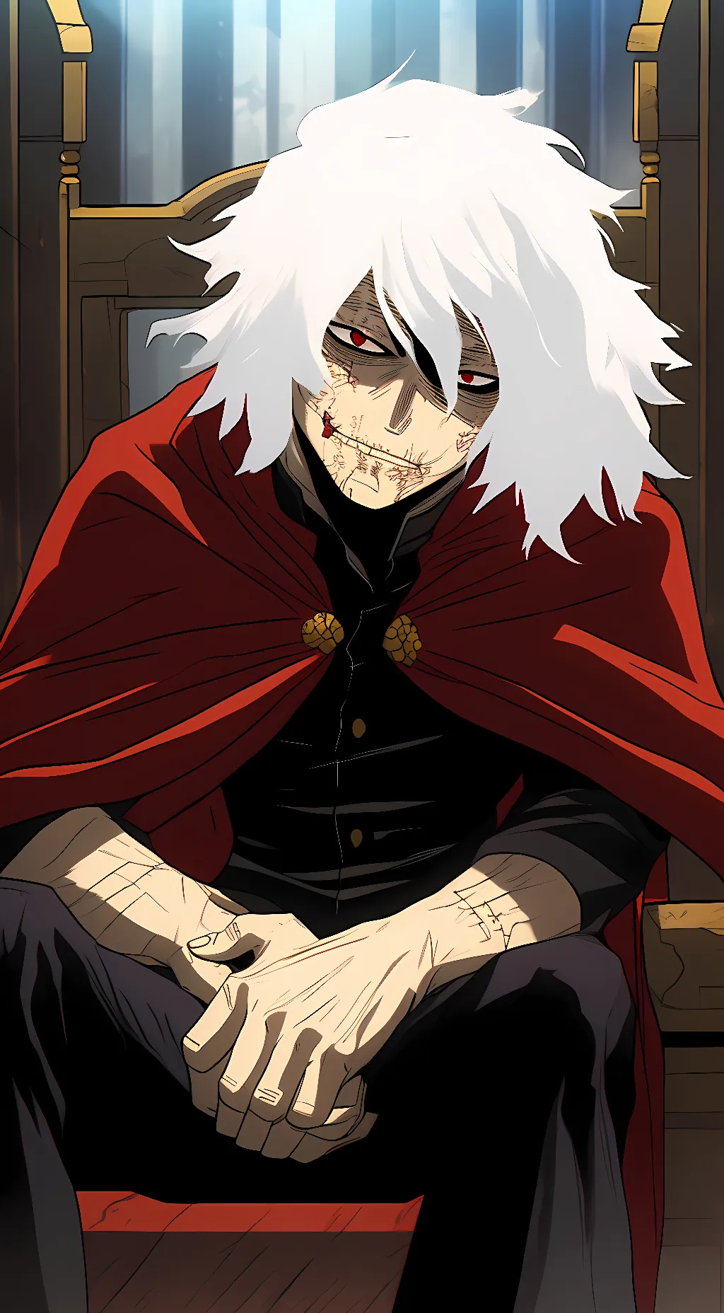 ai character: Tomura Shigaraki  background