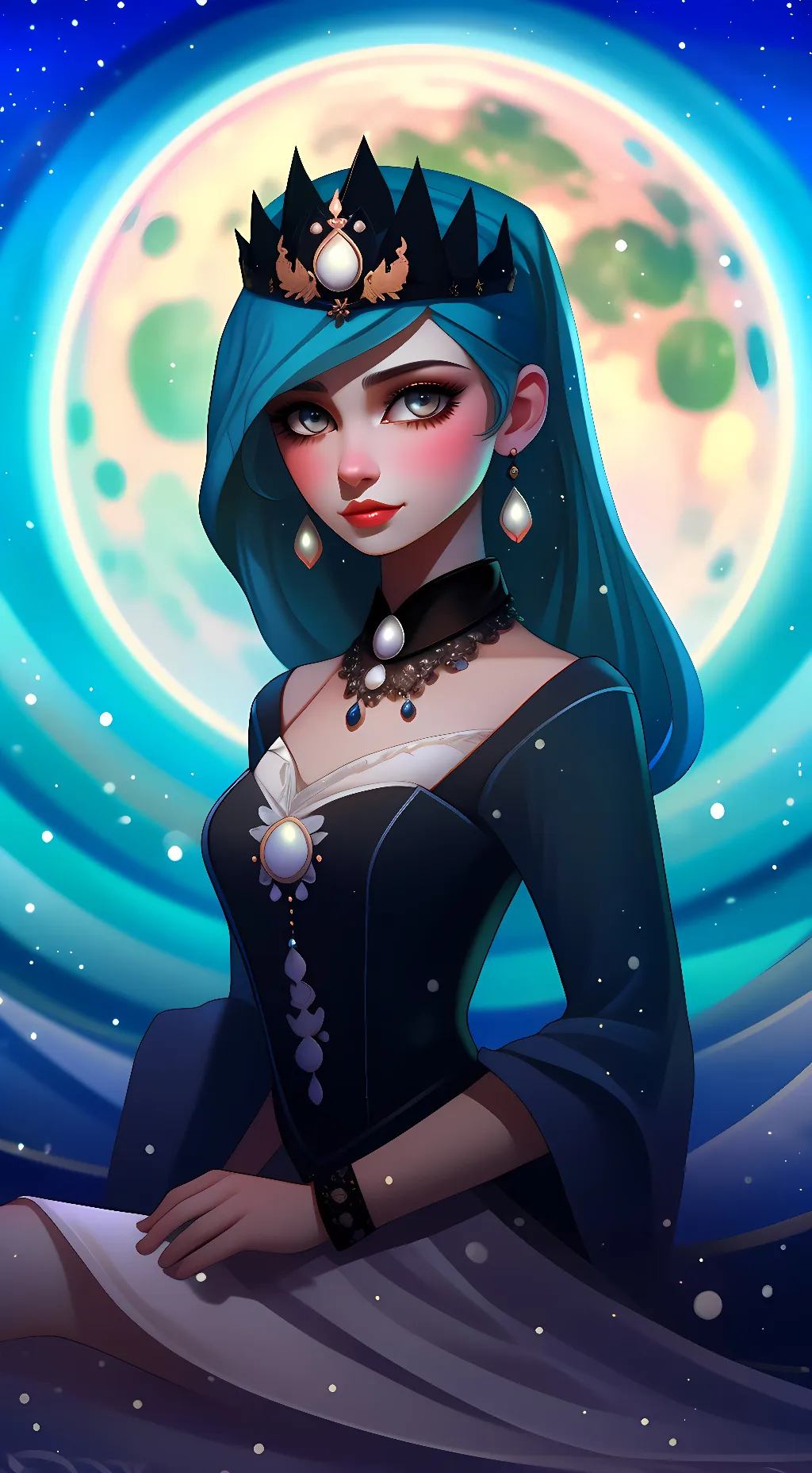 ai character: Princess Luna  background