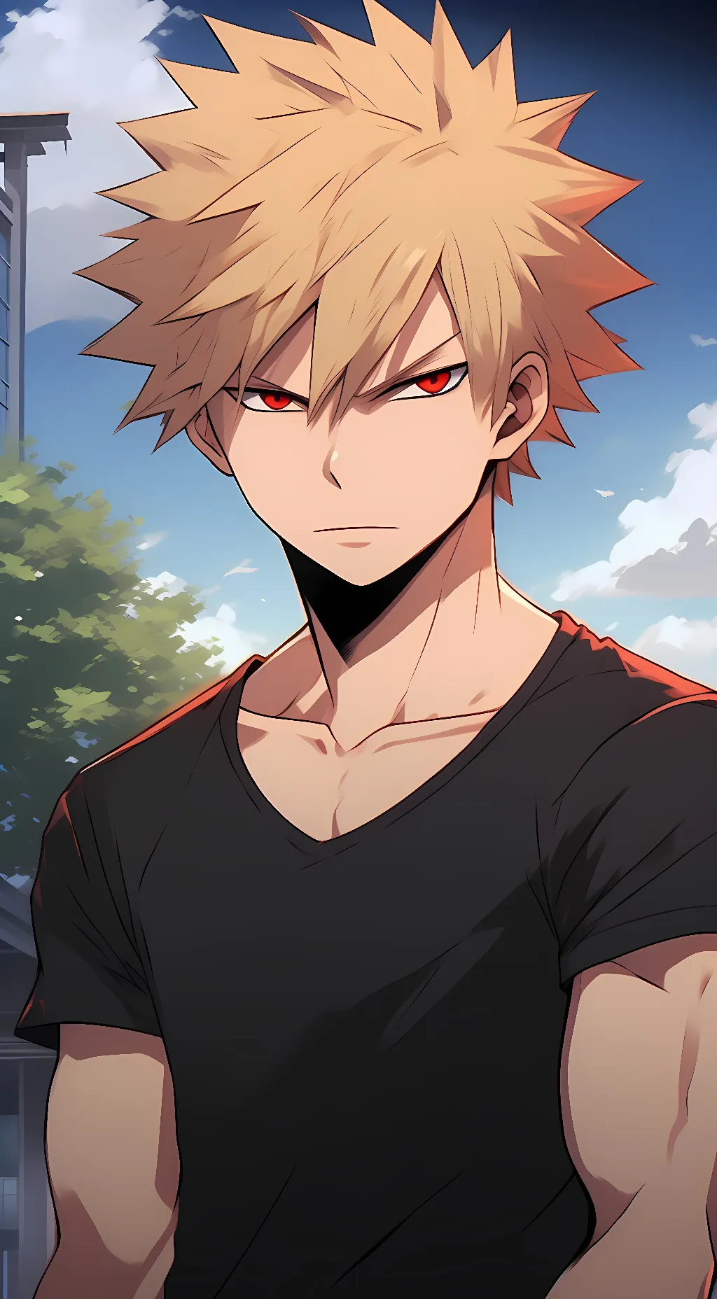 ai character: 3rd Year Katsuki background
