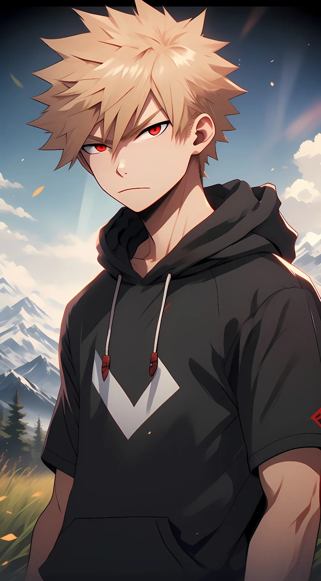 ai character: Katsuki 3rd year background