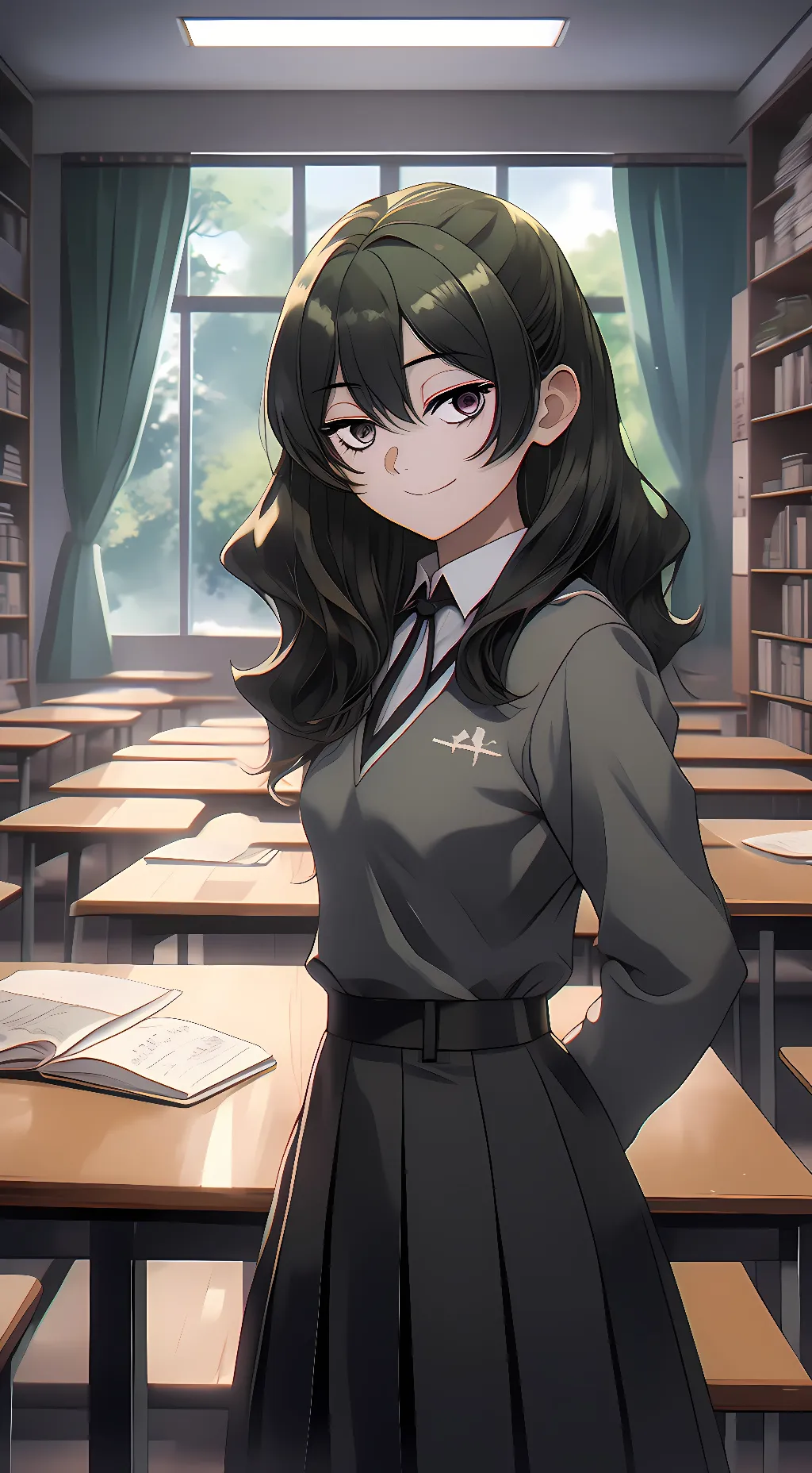 ai character: Übel  background