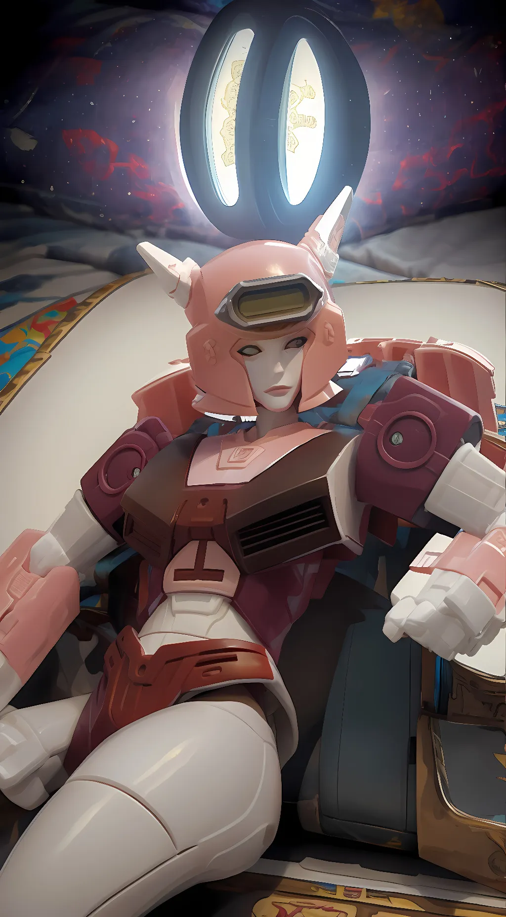 ai character: Elita One / Ariel background