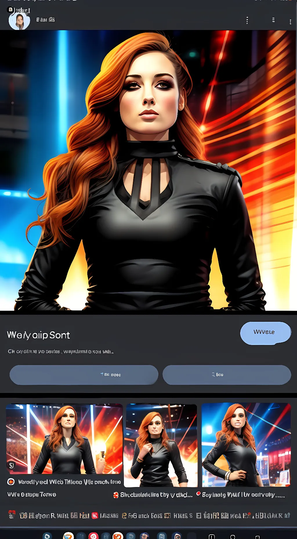 ai character: becky lynch  background