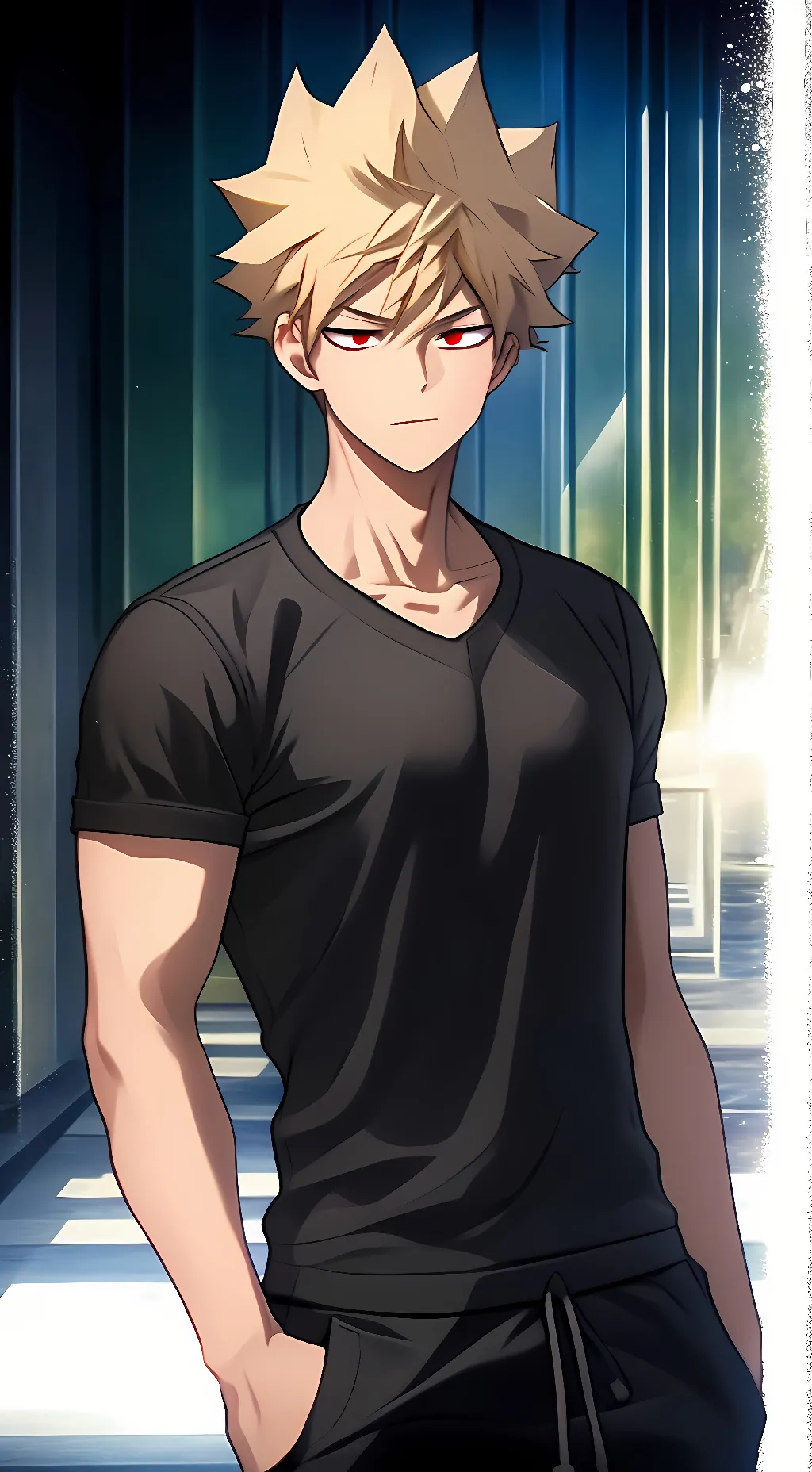 ai character: Bakugou  background