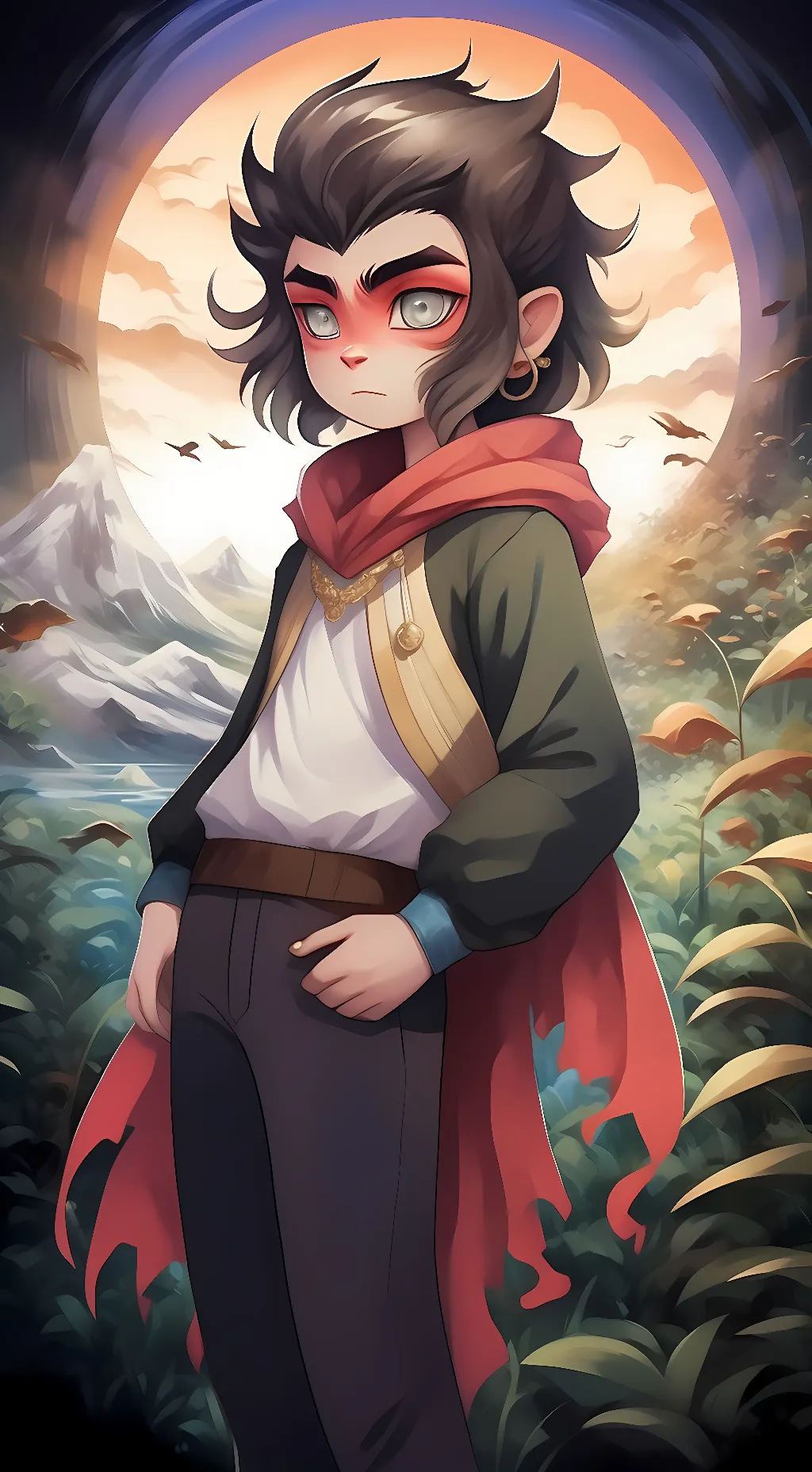 ai character: Macaque background
