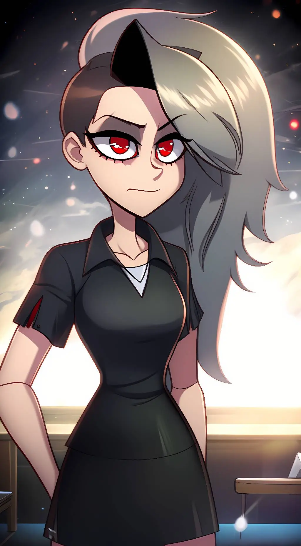ai character: Teacher loona (HF) background